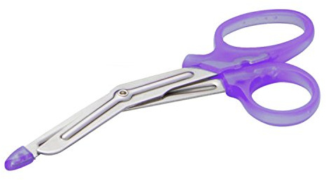 ADC 321 MiniMedicut Nurse Shears, Medical Grade, Stainless Steel with Safety Tip, 5.5 inches Length, Frosted Plum