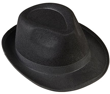 W WIDMANN MILANO Party Fashion - Gangster Hut aus Filz, Mafia Hut, Filzhut, Accessoire für Faschingskostüme