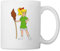 Spreadshirt Bibi Blocksberg Mit Ihrem Besen Kartoffelbrei Tasse, One size, Weiß