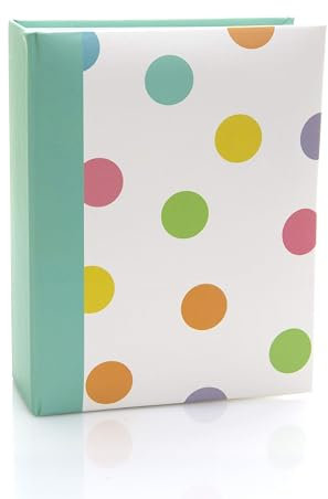 Kenro Candy Spot Colourful Small Photo Album for 100 Photos 6x4 inch / 10x15cm Teal – CN103SP