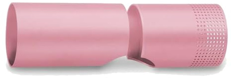 salon europe limited Atmos Sleeve Millennium Pink, austauschbare, farbige Metallhülse für DIVA Föhn Atmos Atom