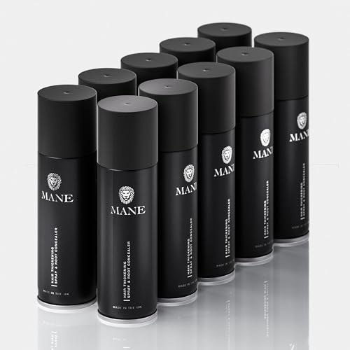 MANE Colored Hair Thickener 6.76 oz - 10 PACK OFFER (Jet Black)