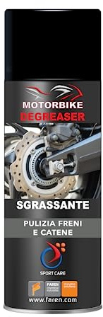 Faren DEGREASER, Linea Motorbike, Sgrassante Spray per la pulizia di Freni e Catene, 200ml (1)