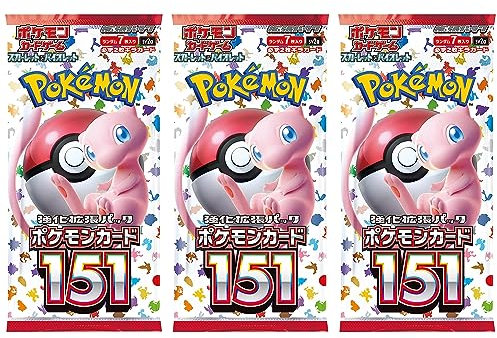 Pokemon TCG Scarlet & Violet 151 Booster Packs x3 | Japanese Pokemon Cards | Pokémon Packs | Titan Authenticated