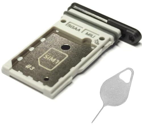 bestdealing Galaxy S23 FE SIM Card Tray Dual Replacement S23FE Sim Card Slot Holder for Samsung Galaxy S23 FE 5G 6.4'' S711 S711W SM-S711U Sim Card Tray Repair Part with Opening Needle (Graphite)