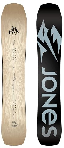 JONES - Men's Flagship, Snowboards Directional Freeride, Ideal for freeriding and Fall-line Freestyle, Size 158, Color Wood Veneer