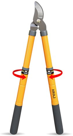 AIRAJ 16-24'' Extendable Loppers for Tree Trimming | Branch Cutter with 1.5“ Cutting Capacity | Loppers for Gardening | Garden Shears