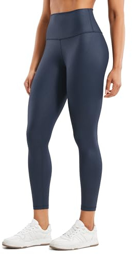 CRZ YOGA Naked Feeling Leggings Poches 64cm | Lisse, Compression Modérée, Entraînement, Cordon Intérieur, pour Femmes