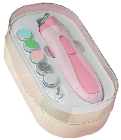 Caquele per unghie ricaricabili - Kit per la cura delle unghie per bambini | Trimmer per unghie per bambini | Set di cura per la manicure per bambini antimuffa | Kit buffer per ritaglio con batteria