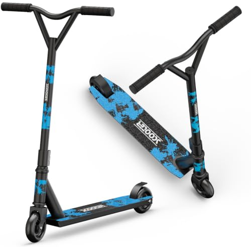 Pro stuntskoter, 360 graders snurra styre trick scooter gata stunt scooter freestyle stunt skotrar med ABEC-9 lager för pojkar flickor tonåringar ålder 6+