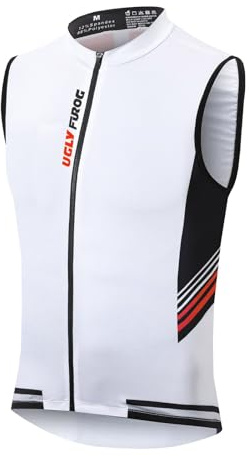 UGLY FROG 2026 Maglia da Ciclismo per Uomini Senza Maniche, Abbigliamento ciclistico Giubbotto per Uomini, Jersey ciclistico Traspirante e rapido Asciugatura per Sport ciclistici
