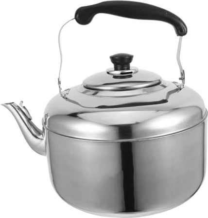 UTHCLO Bouilloire Sifflante En Acier Inoxydable 8l, Résistance Renforcée, Compatible Plaques Induction Et Gaz, Utilisation Domestique, Théière Ménagère Pratique