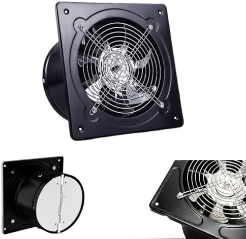 HUIZHITENGDA 14 inch,220V Silencieux 4/16 Pouces Ventilateur d'échappement à Grande Vitesse, Ventilateur d'air ménager pour Cuisine Salle de Bains, Ventilateur d'échappement de Plafond (Faible Bruit)