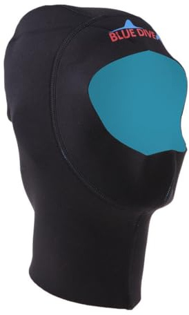 Zanthicia Cagoule de Surf conçue pour Le Confort et la Chaleur, adaptée pour aux Combinaisons de plongée Homme et Femme. Bonnet en néoprène, Coupe Anatomique, pour la plongée sous-Marine, Noir, M.