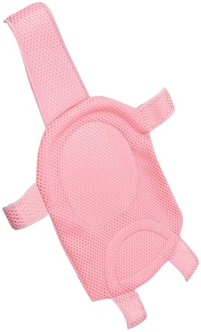 VGEBY Babyniät med Justerbara Remmar, T-formad Nät för Nyfödd Säkerhet | Mesh Tyg, Snabb Avvattning, Andningsbar, Mjuk Svampkudde, 5 Säkerhetsremmar, Passar 35,4x26,4 Tum Badkar