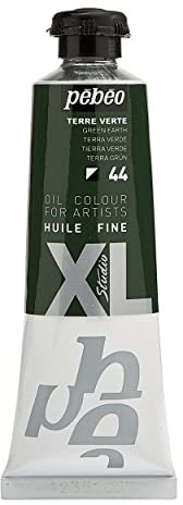 Pébéo - Feines Öl XL 37 ML - Ölgemälde - Ideal für Anfänger oder Profis - Fine Art Malerei - Feine Qualität - Pébéo Ölgemälde - Grüne Erde - 37 ml