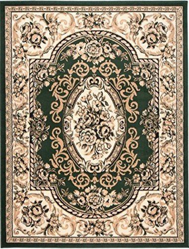 Carpeto Orientteppich Teppich Grün 250 x 350 cm Ornamente Muster Kurzflor Verona Kollektion