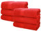 Betz 6 Stück Saunatücher XXL Badetuch Liegetuch Strandlaken Saunahandtuch Premium Frottee 100% Baumwolle Größe 70 x 200 cm Farbe rot