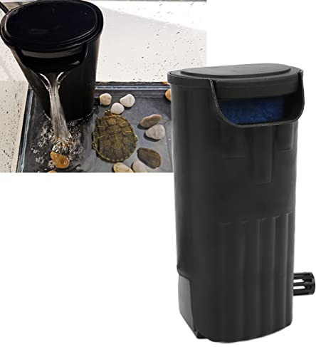 Turtle Fish Tank Filter Låg Vattennivå Akvariefilter Dränkbart Akvarium Internfilter för Liten Akvarium Turtle Tank