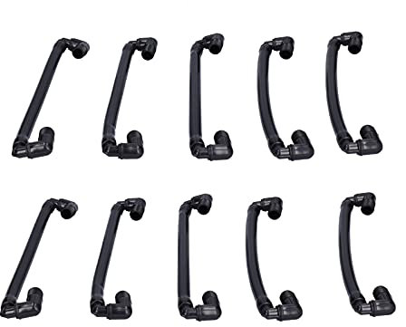 Tissting Tubo de Conexión para Aspersores, Brazo Soporte Giratorio Ajustable Mecánico Oscilante G1/2 10 Piezas Kit de Riego Automático para Jardín Césped