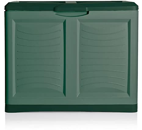FRANKYSTAR Mettitutto - Contenitore in plastica da 200lt. Contenitore per esterno resistente all'acqua e ai raggi UV Made in Italy (Verde)