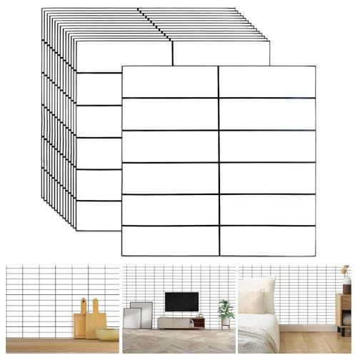 KYYGKY 15PCS Vinilos Adhesivos para Azulejos de Baño y Cocina, Revestimiento Impermeable de Paredes PVC 30 x 30cm