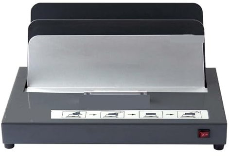Drahtbindemaschine Thermobindegerät TB-500E, elektrisch, bindet 500 Blatt A4, 3 Minuten Aufwärmzeit, Bürobindelänge A4 / 297 mm Präzise Papierausrichtung