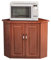 CAIJJ Eckschrank Wohnzimmer Holz mit Tür Mehrschichtige Lagerung, Rot, 80 x 40 x 40 cm