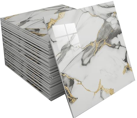 Ceiling Tiles, Ceiling Cladding, Self-Adhesive PVC Ceiling Panels, Peel-and-Stick Ceiling Tiles, Waterproof, Easy to Clean, Stick-on, Lightweight, for Home and Office Decoration(D,90 Tiles)