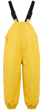 BLOMDES Kids Rain Trousers Boys Girls Mud Dirty Proof Pants with Reflective Strip for Age 1-6 Years