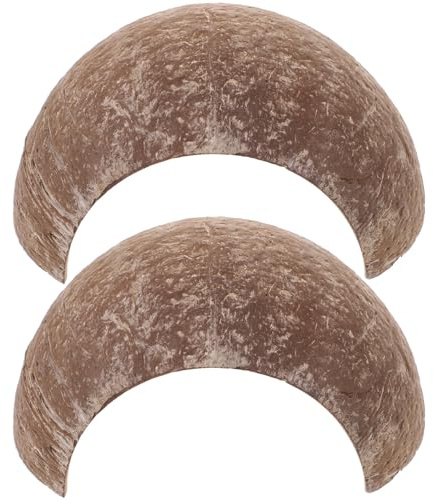 KHBUAB 2 Escondites para Reptiles Diseño de Cáscara, Refugio Decorativo Natural para Geckos, Lagartijas y Serpientes, Escondite Pequeño y Fresco para Terrarios, Caja para Mascotas Que