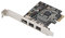 SYBA Low Profile PCI-Express Firewire Card with Two 1394b Ports and One 1394a Port (2B1A), TI Chipset, Extra Regular Bracket SD-PEX30009