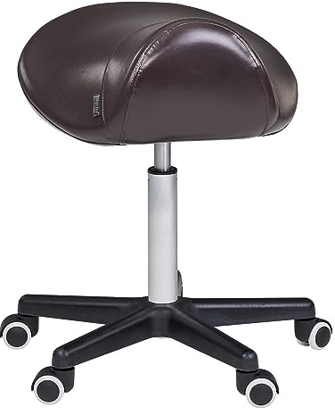 Master Massage Tabouret à roulettes pivotant (café)