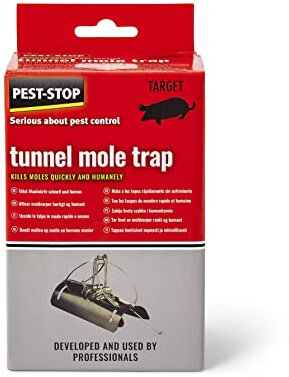 Pest-Stop Tunnel Mole Trap – Traditional Barrel Design – Dual Entry – 30% Stronger – Rust-Resistant – Reusable – Quick-Action – For Garden & Lawn Use