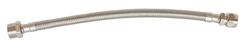 SOMATHERM FOR YOU, Flexible sanitaire 300mm - Raccord bicône tube cuivre Ø14mm - Mâle 3/8 - Acier inoxydable EPDM - Étanchéité rapide - Norme ACS - Certifié QB - Résistant et souple