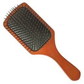 Grande Brosse à cheveux brosse en bois avec poils en plastique pneumatique brosse plate
