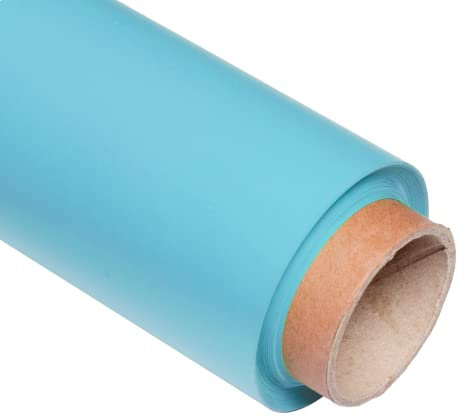 Pixapro 1.35x10m Paper Photo Background Easy Set-Up Video & Photography Backdrop Portable Background Paper Roll Photo Back Drop For Wedding, Portrait & Studio Kit (Light Blue)