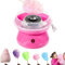 Machine à barbe à papa professionnelle en coton - Pour la maison, les enfants - Cadeau de fête - Cotton Candy Floss Machine,Électrique Candy Floss Maker Anniversaire Enfant,rose