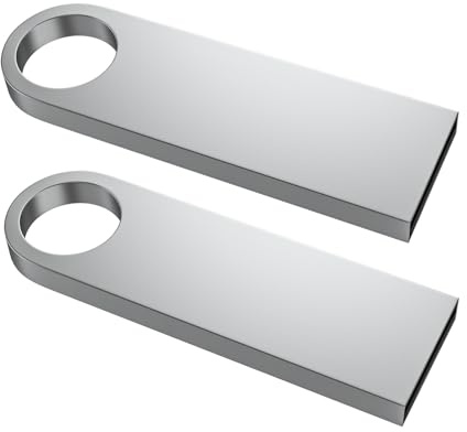 Clé USB 128 Go Lot de 2 ABLAZE Mini Clés USB étanches en métal pour Ordinateur Portable, Ordinateur, télévision, Voiture