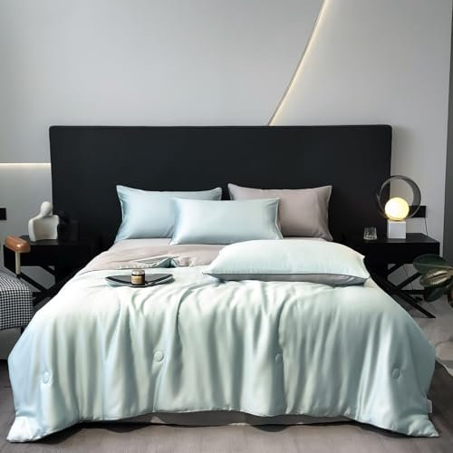 Pevfeciy Sommerbettdecke - Kühle Microfaserbettdecke für eine erfrischende Nachtruhe - Nachhaltige Kühldecke für Menschen, die angenehme Kühle lieben,D,180x220cm