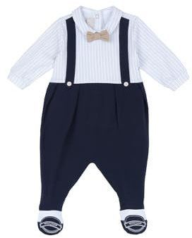 Chicco, Tutina Neonato, in Morbido e Leggero Cotone, con Comoda Apertura sulla Schiena, Ideale per la Primavera e l'Autunno, Designed in Italy, Abbigliamento Neonato 0-24 Mesi