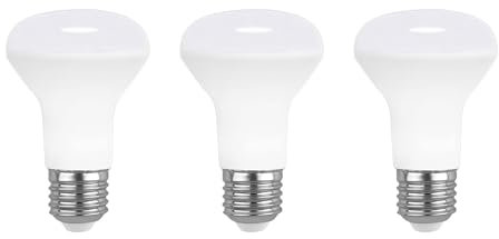 Akynite E27 R63 LED Spotlight Bulbs Screw 7W Warm White 2700K, 665LM, 120° Beam Angle, AC 220V, E27 60W Equivalent, ES R63 LED Bulbs Edison Screw Fitting, not dimmable, 3PCS