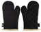 Guantes para horno Fire Stone, negro, 17 x 29 cm, 1 par, categoría II hasta 250 °C, producto probado y certificado