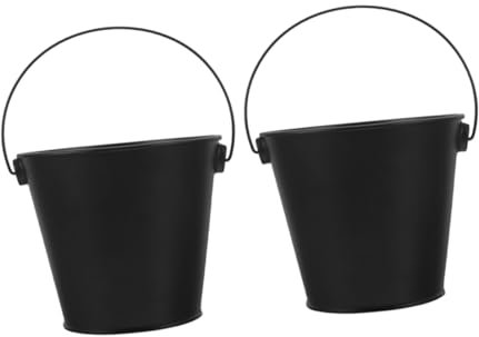 TOYANDONA 2pièces Seau à Graisse Métal pour Barbecue Seau à Huile pour Barbecue Seau à Barbecue Métal Seau Égouttage pour Lot de Seaux à Graisse Seau à Graisse pour Seau Métal