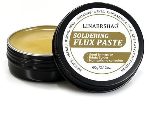 1 Pezzi 60g Flussante per Saldatura a Stagno, Pasta Saldante Stagno, No Clean Flussante Ecologica, per Saldare Componenti Montabili in Superficie