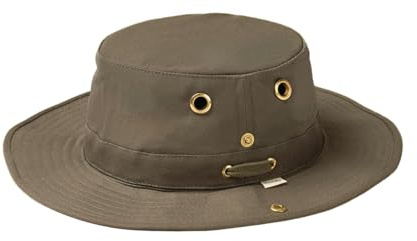 Tilley Endurables T3 Chapeau Traditionnel en Toile Vert Olive Taille 7-1/4