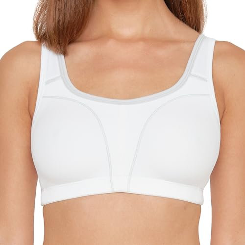SUSA Damen 7897 Sport-BH, weiß-grau, 100E