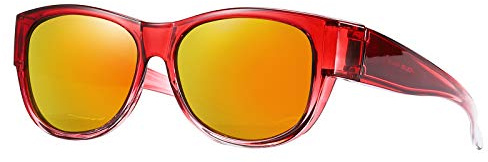 SHEEN KELLY TR90 Oversize si adatta agli occhiali da sole a specchio polarizzato lenti Cateye per donne occhiali da pilota su occhiali leggeri