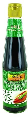 Lee Kum Kee Sauce de soja pour Fruits de Mer, Poissons et Crustacés 410ML (Lot de 2 bouteilles)