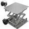Labor Hebebühne Hubtische Hebeplattform Edelstahl Lab Ständer Rack Scherenheber Lifter für Chemische Instrument (100mm * 100mm)